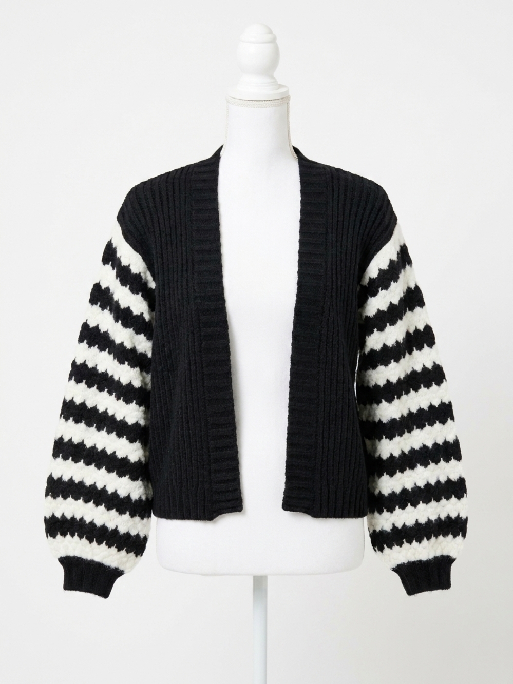 NEW MARY SQUARE pippa cardigan sweater in black